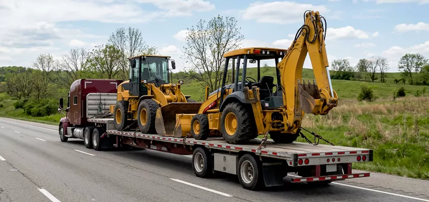 Loader and Backhoe Tractors Transport Florida